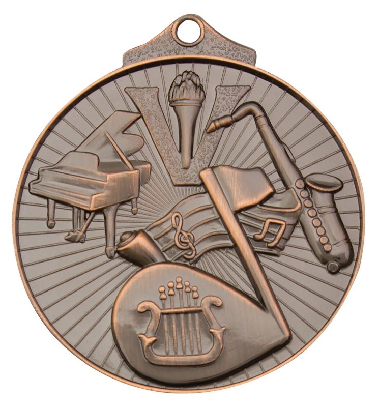 MD921B Music Medal Bronze 5.2cm