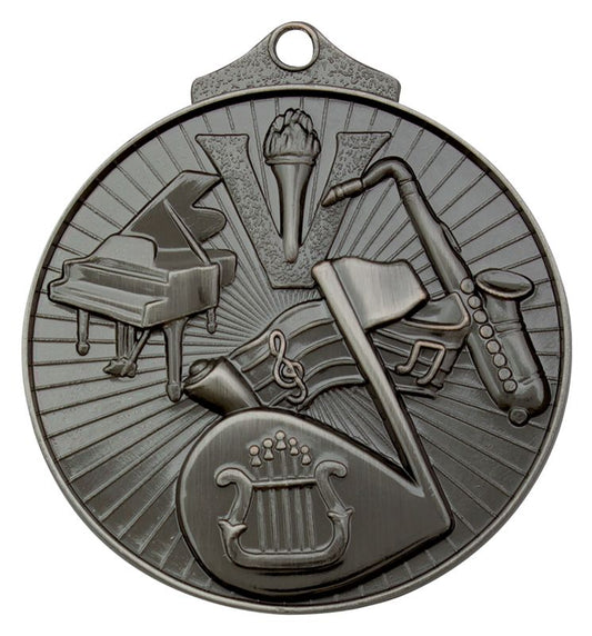 MD921S Music Medal Silver 5.2cm
