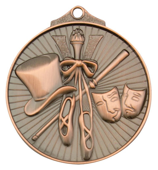 MD932B Dance Medal Bronze 5.2cm