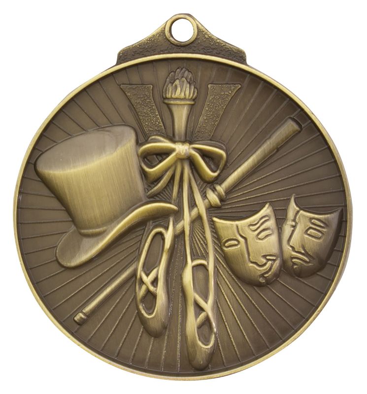 MD932G Dance Medal Gold 5.2cm