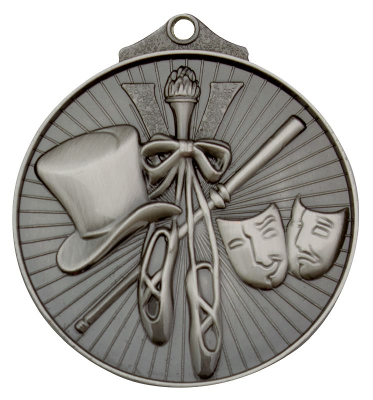 MD932S Dance Medal Silver 5.2cm