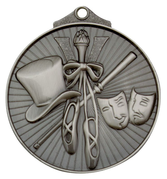 MD932S Dance Medal Silver 5.2cm