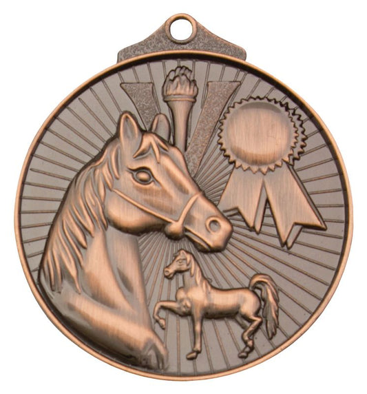 MD935B Horse Medal Bronze 5.2cm
