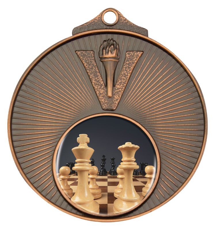MD950B-C782 Chess Bronze Medal 5.2cm