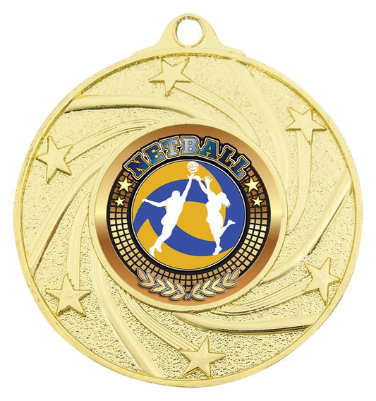ME140G-B37 Netball Gold Medal 5cm