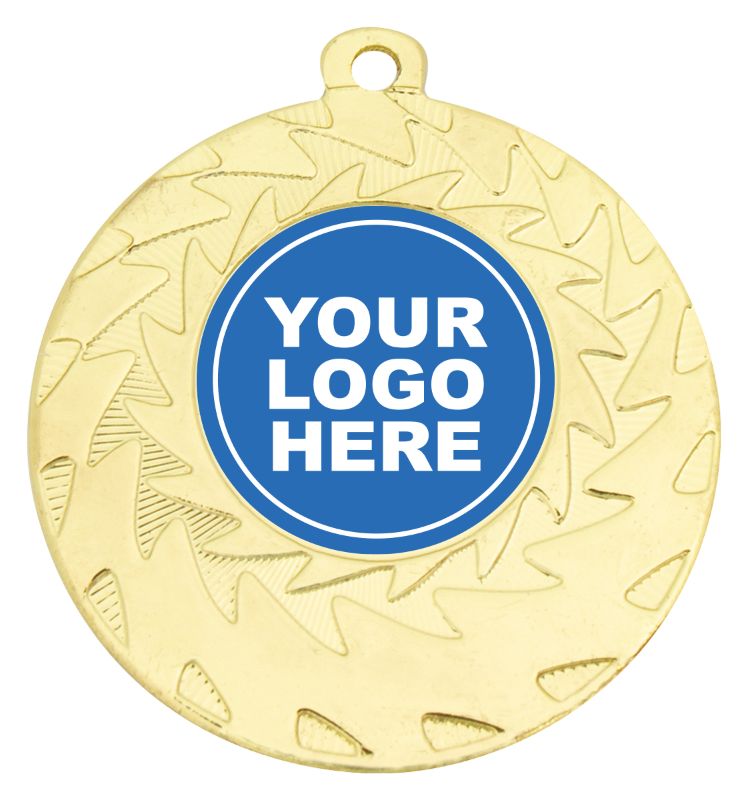 ME142G Eco Wave Medal Gold 5cm