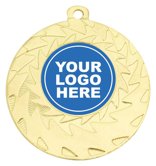 ME142G Eco Wave Medal Gold 5cm