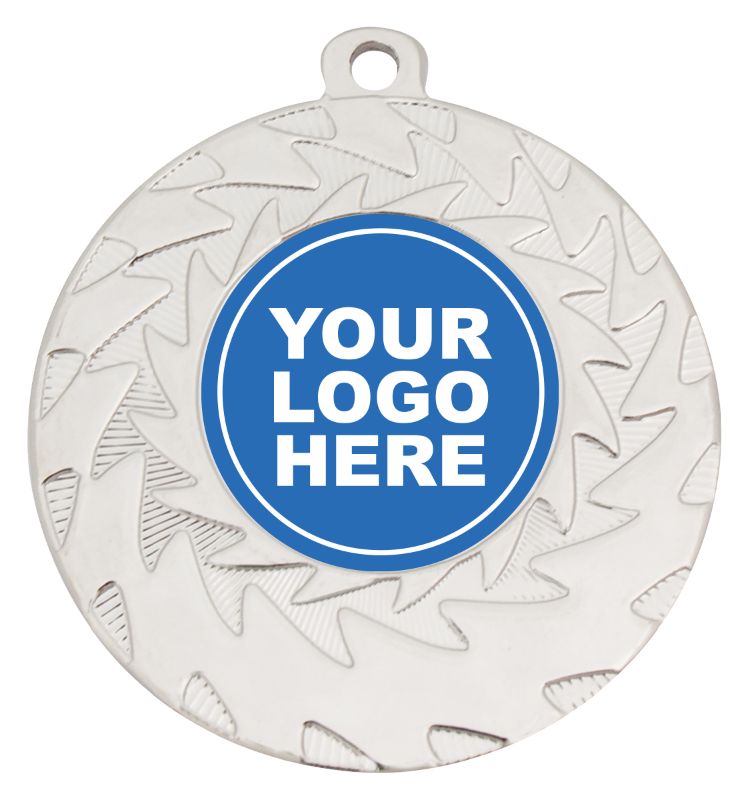 ME142S Eco Wave Medal Silver 5cm