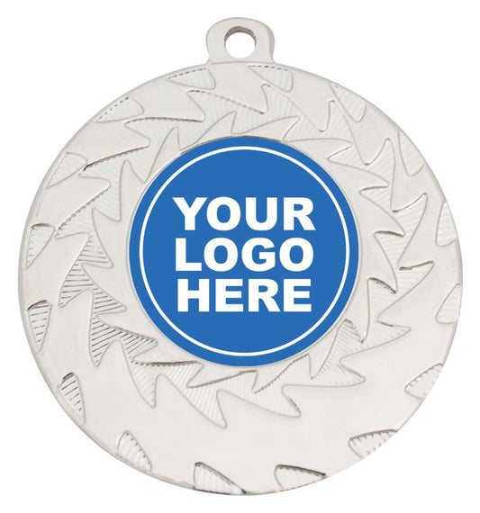 ME142S Eco Wave Medal Silver 5cm