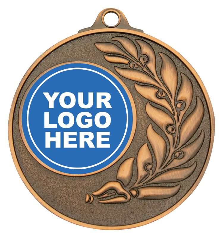 ME151B Antique Eco Wreath Bronze Medal 5cm