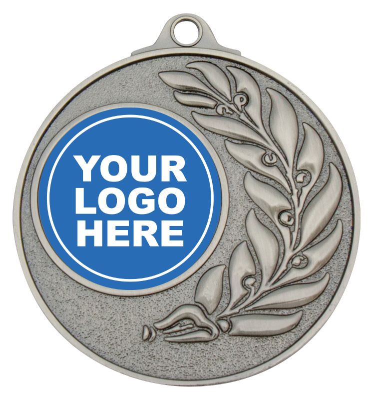 ME151S Antique Eco Wreath Silver Medal 5cm