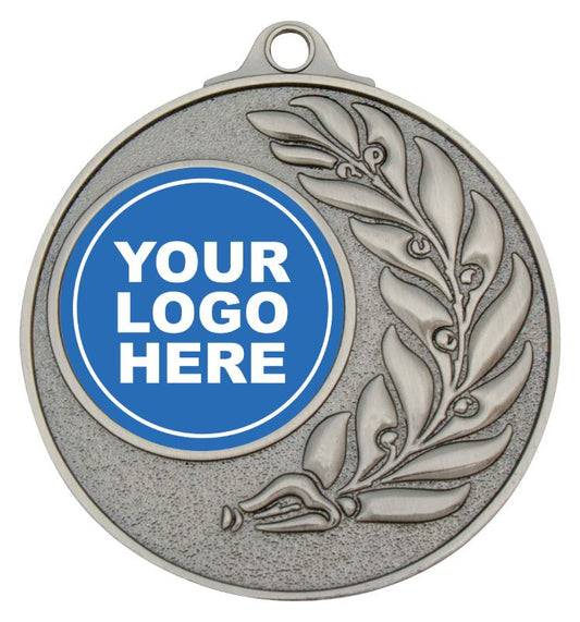 ME151S Antique Eco Wreath Silver Medal 5cm