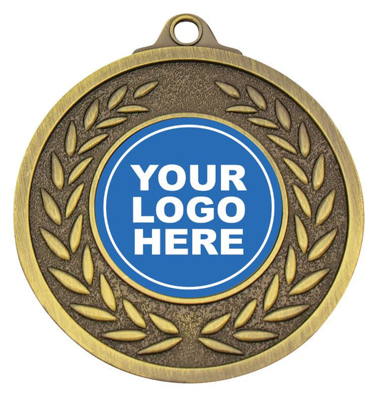 ME225G Wreath Victory Medal Gold 5cm