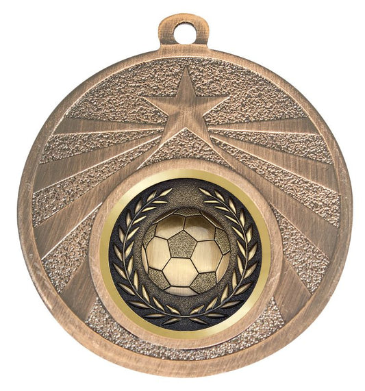 ME308B-B80 Football Bronze Medal 5cm