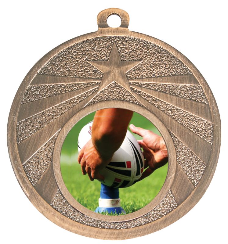 ME308B-C132 Rugby League Bronze Medal 5cm