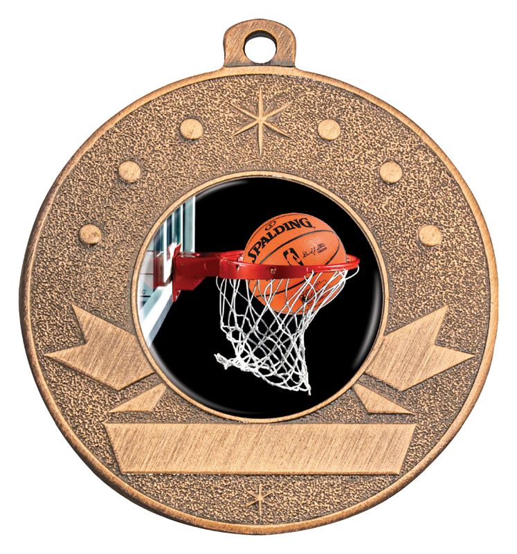 ME309B-C601 Basketball Bronze Medal 5cm
