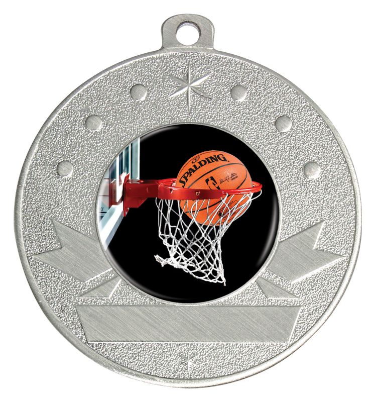 ME309S-C601 Basketball Silver Medal 5cm