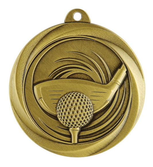 ME909G Golf Econo Medal Gold 5cm