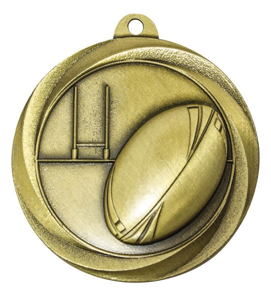 ME913G Rugby Econo Medal Gold 5cm