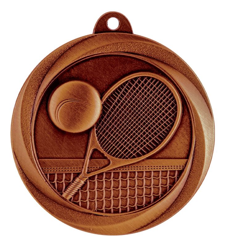 ME918B Tennis Econo Medal Bronze 5cm