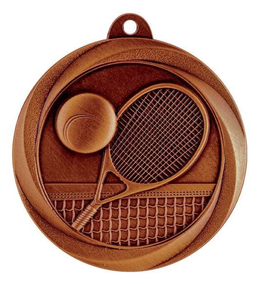 ME918B Tennis Econo Medal Bronze 5cm