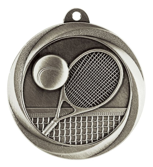ME918S Tennis Econo Medal Silver 5cm