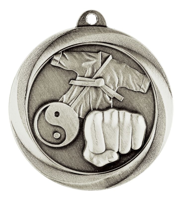 ME923S Martial Arts Econo Medal Silver 5cm