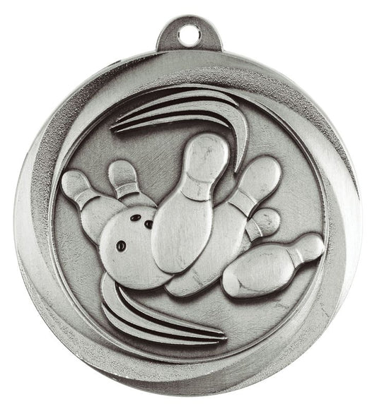 ME952S Tenpin Econo Medal Silver 5cm