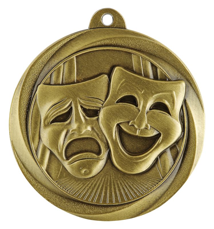 ME994G Drama Econo Medal Gold 5cm