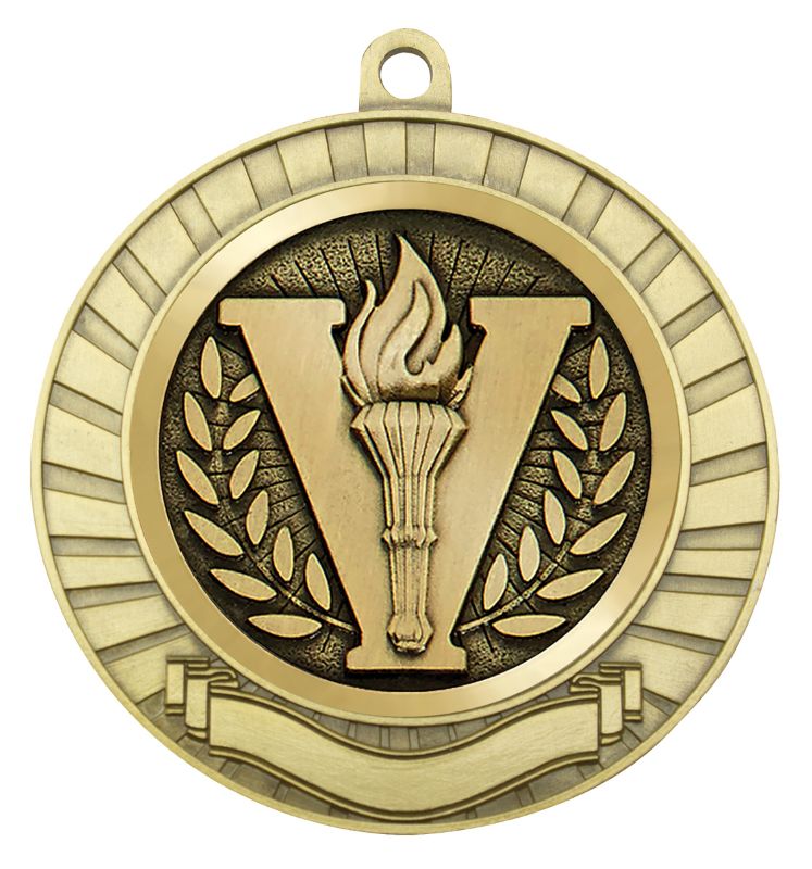 MES201G Eco Scroll Victory Gold Medal 7cm
