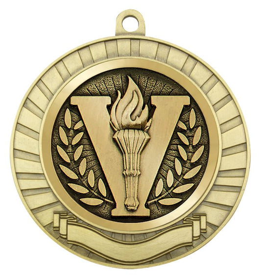 MES201G Eco Scroll Victory Gold Medal 7cm