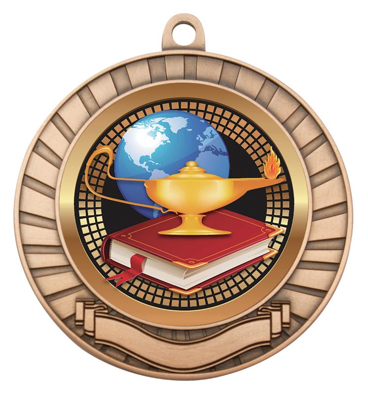 MES205B Eco Scroll Academic Bronze 7cm