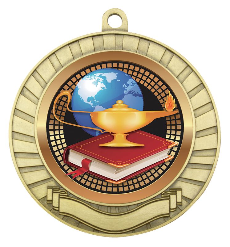 MES205G Eco Scroll Academic Gold 7cm