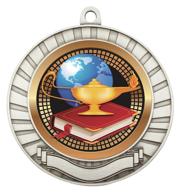 MES205S Eco Scroll Academic Silver 7cm