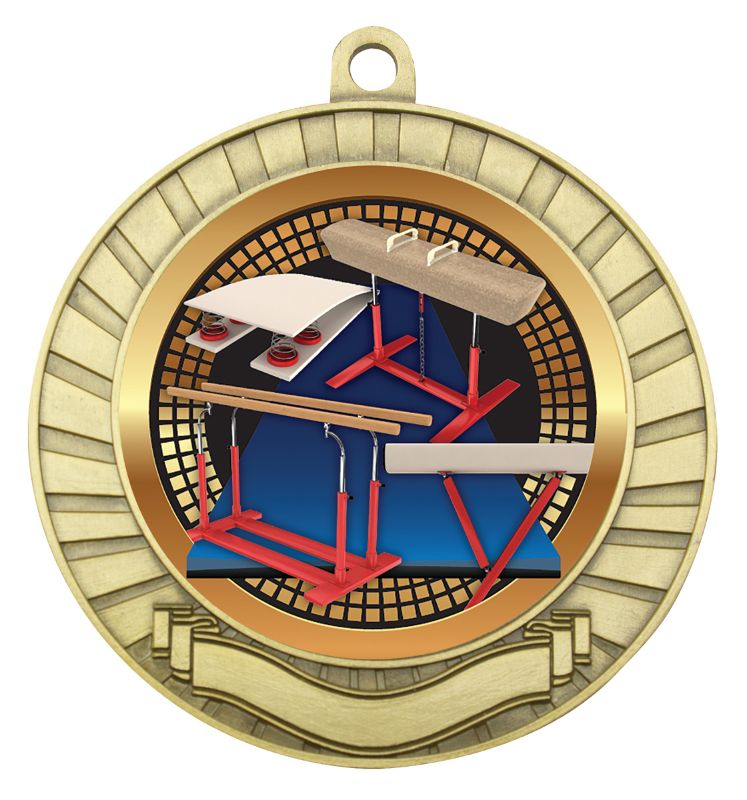 MES214G Eco Scroll Gymnastics Gold 7cm