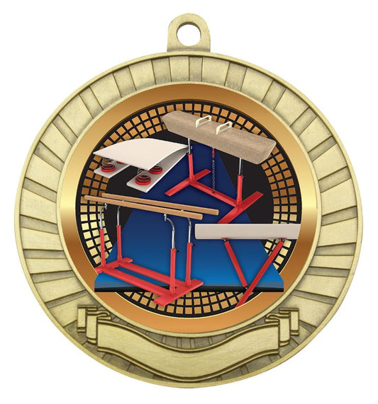 MES214G Eco Scroll Gymnastics Gold 7cm
