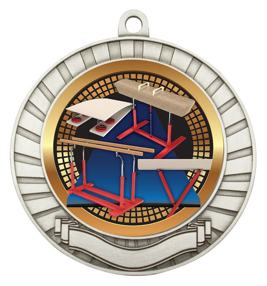 MES214S Eco Scroll Gymnastics Silver 7cm