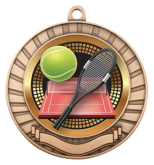 MES218B Eco Scroll Tennis Bronze 7cm