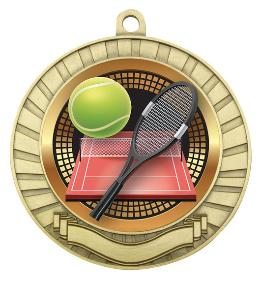 MES218G Eco Scroll Tennis Gold 7cm