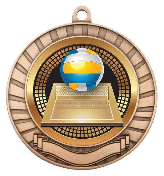 MES227B Eco Scroll Volleyball Bronze 7cm