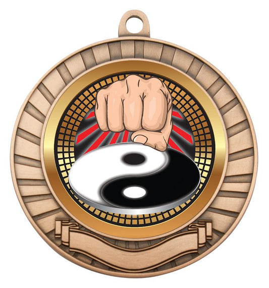 MES245B Eco Scroll Martial Arts Bronze 7cm