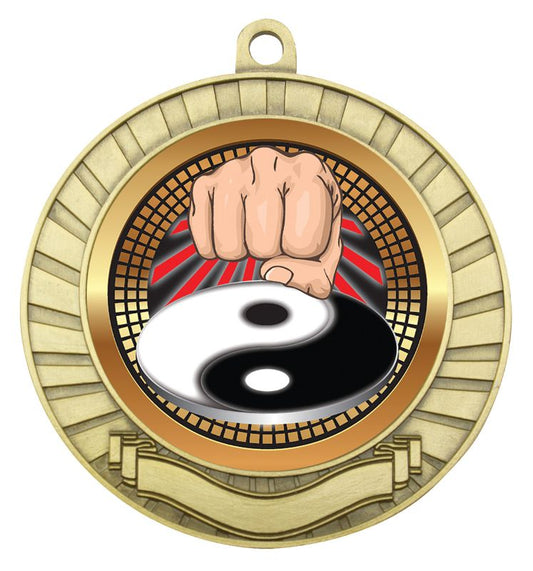 MES245G Eco Scroll Martial Arts Gold 7cm