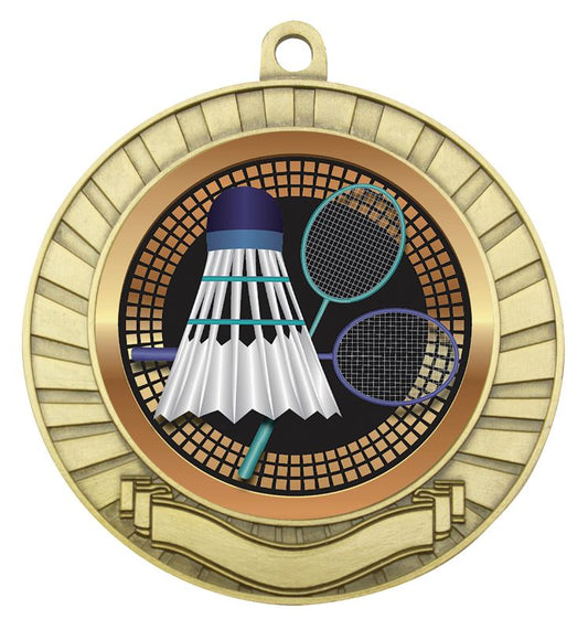 MES246G Eco Scroll Badminton Gold 7cm