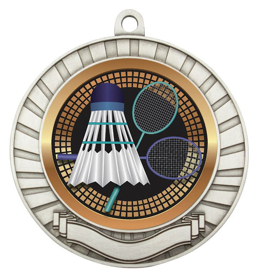 MES246S Eco Scroll Badminton Silver 7cm