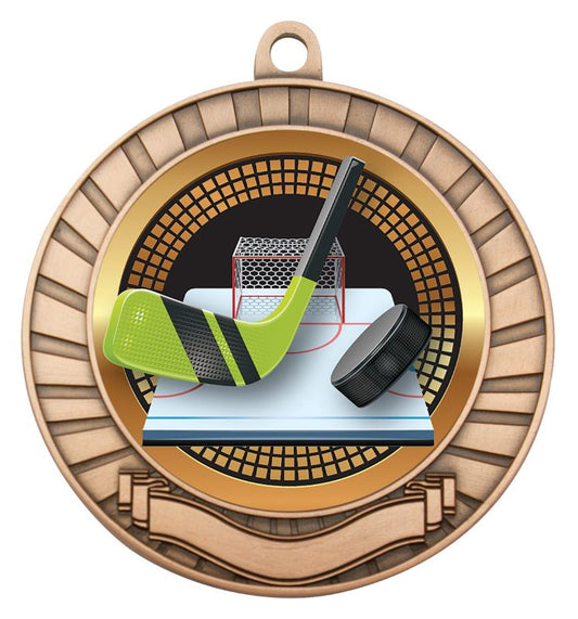 MES250B Eco Scroll Ice Hockey Bronze 7cm