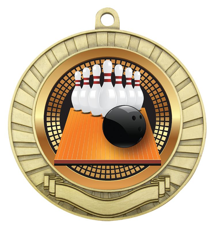 MES252G Eco Scroll Tenpin Gold 7cm