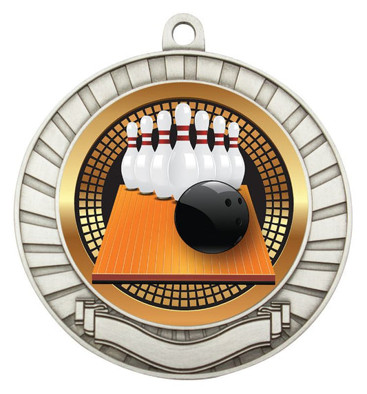 MES252S Eco Scroll Tenpin Silver 7cm