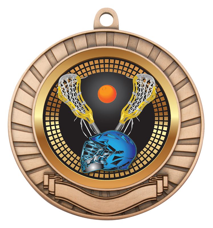 MES263B Eco Scroll Lacrosse Bronze 7cm