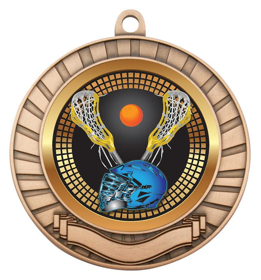 MES263B Eco Scroll Lacrosse Bronze 7cm