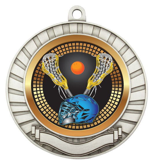 MES263S Eco Scroll Lacrosse Silver 7cm